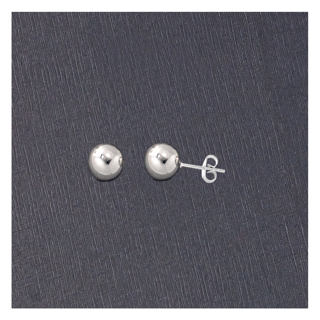 Topos De Bola Lisa En Acero Plateado