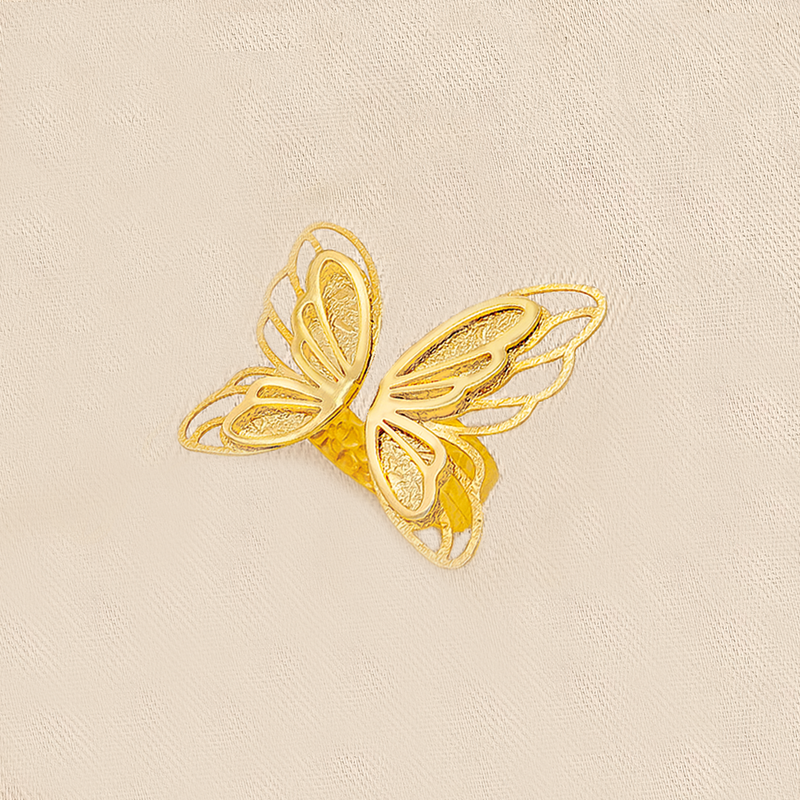 Anillo En Baño De Oro