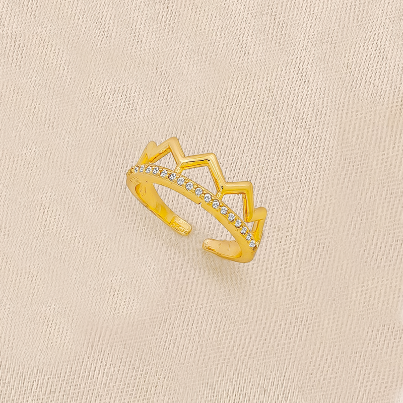 Anillo Ajustable En Cover Gold