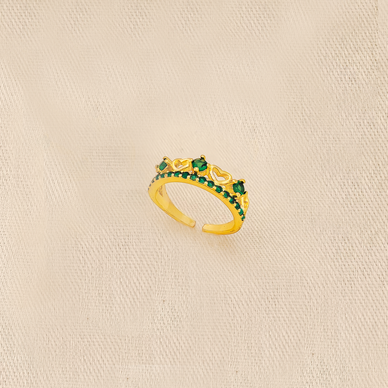 Anillo En Cover Gold Ajustable