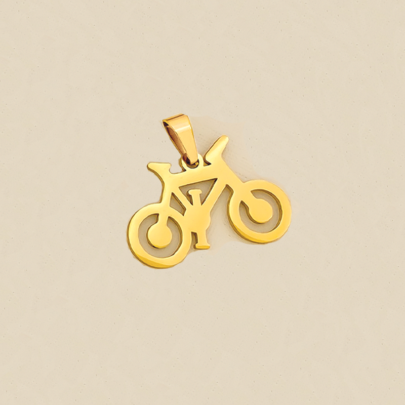 Set Por 2 Dijes: Ancla Y Bicicleta En Acero