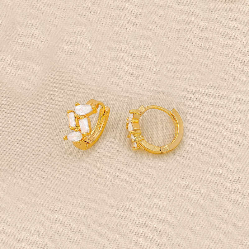 Aretes Baño Oro, Dorado