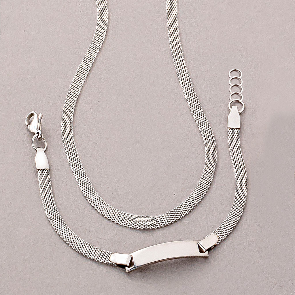 Cadena y pulsera en acero