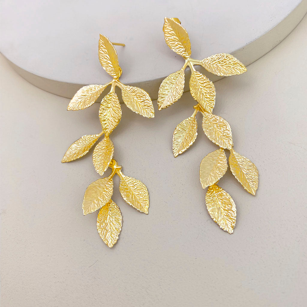 Aretes en cover gold