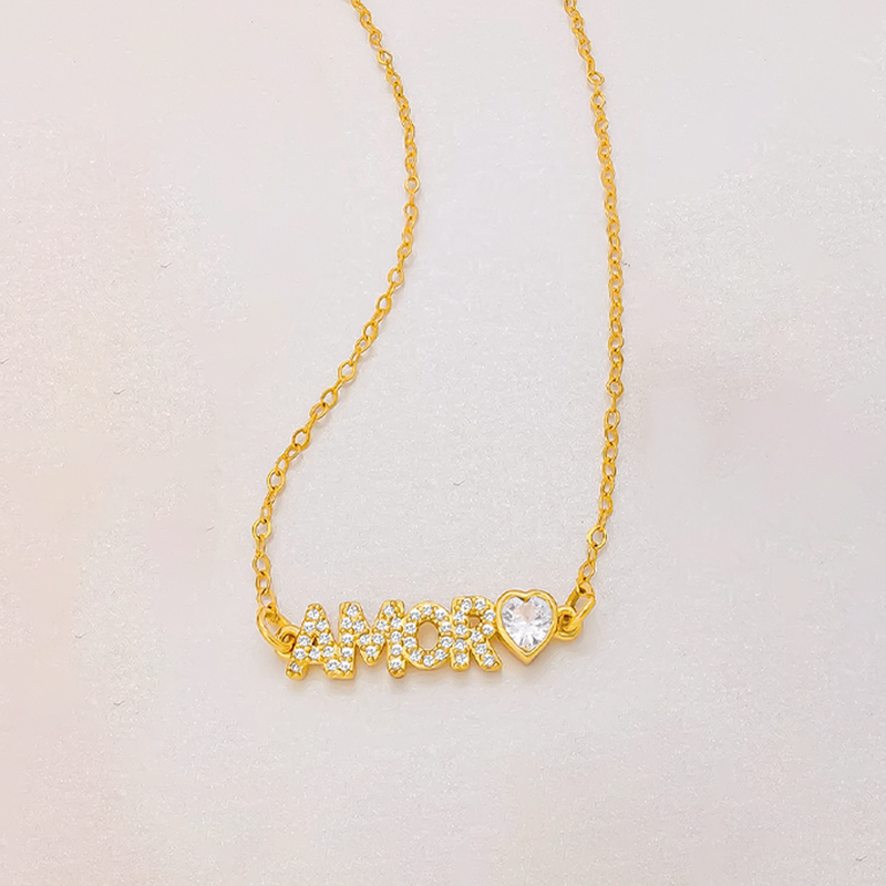 Collar Cover Gold, Blanco
