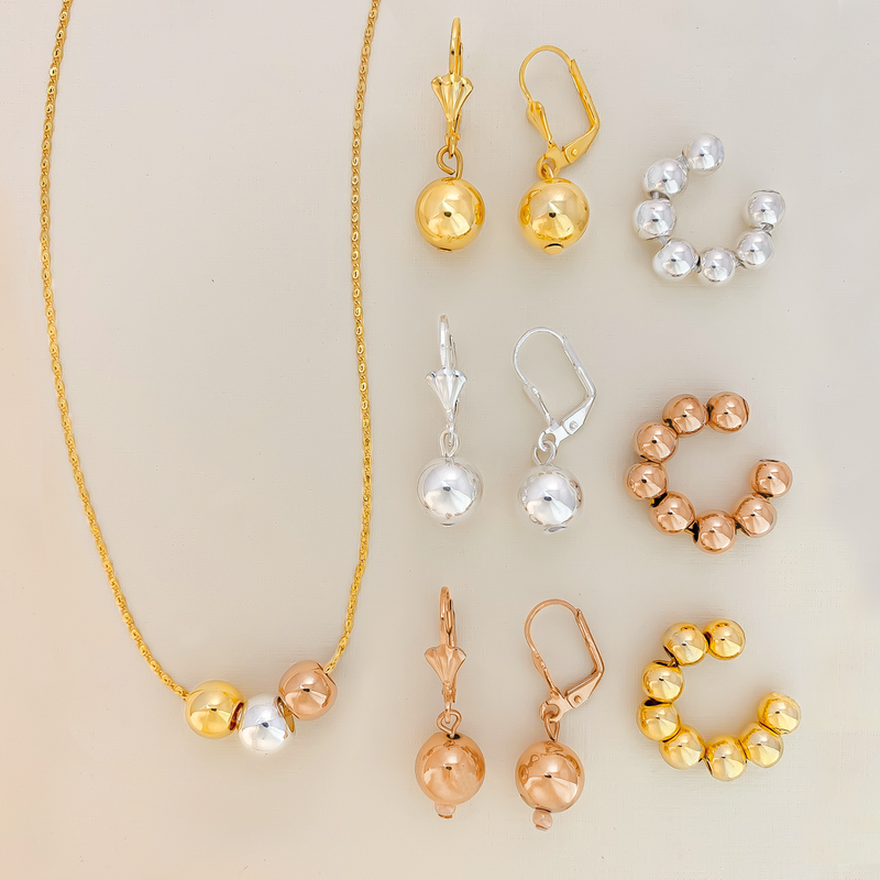 Set X7 Accesorios En Baño De Oro