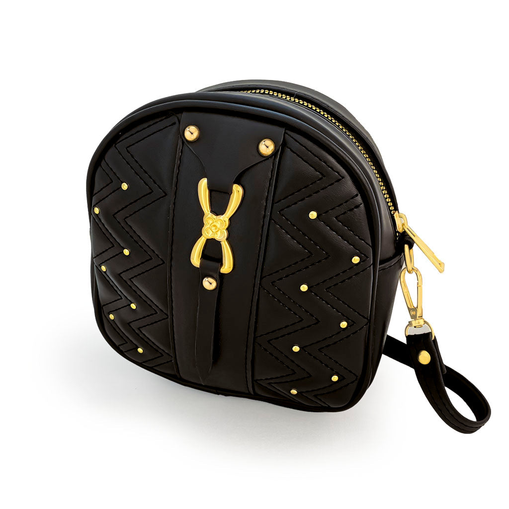 BOLSO NEGRO - MATERIAL SINTETICO