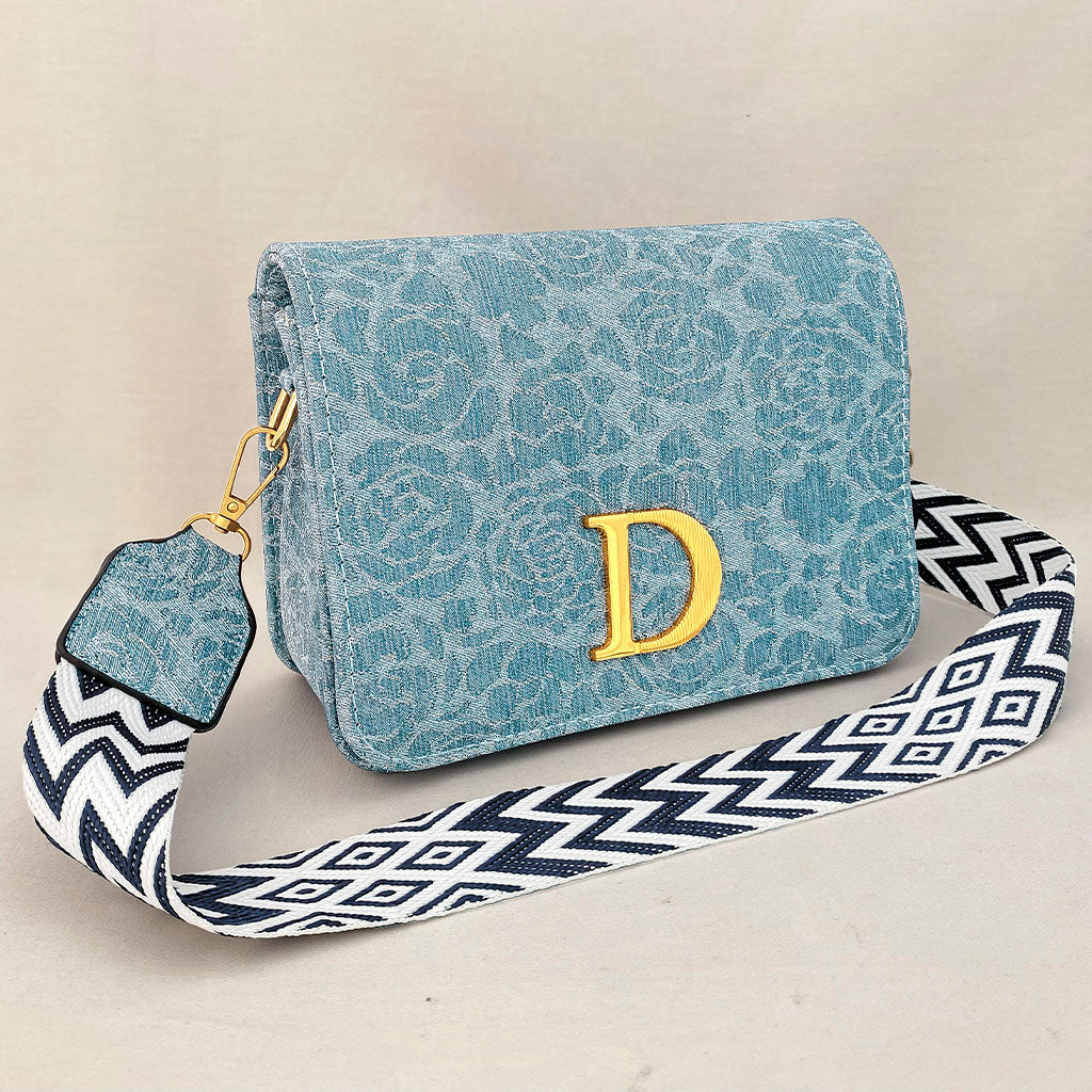 BOLSO AZUL - MATERIAL SINTETICO
