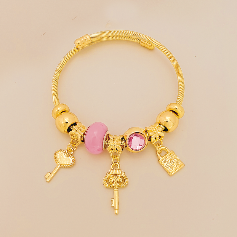 Pulsera Tipo Pandora En Cover Gold
