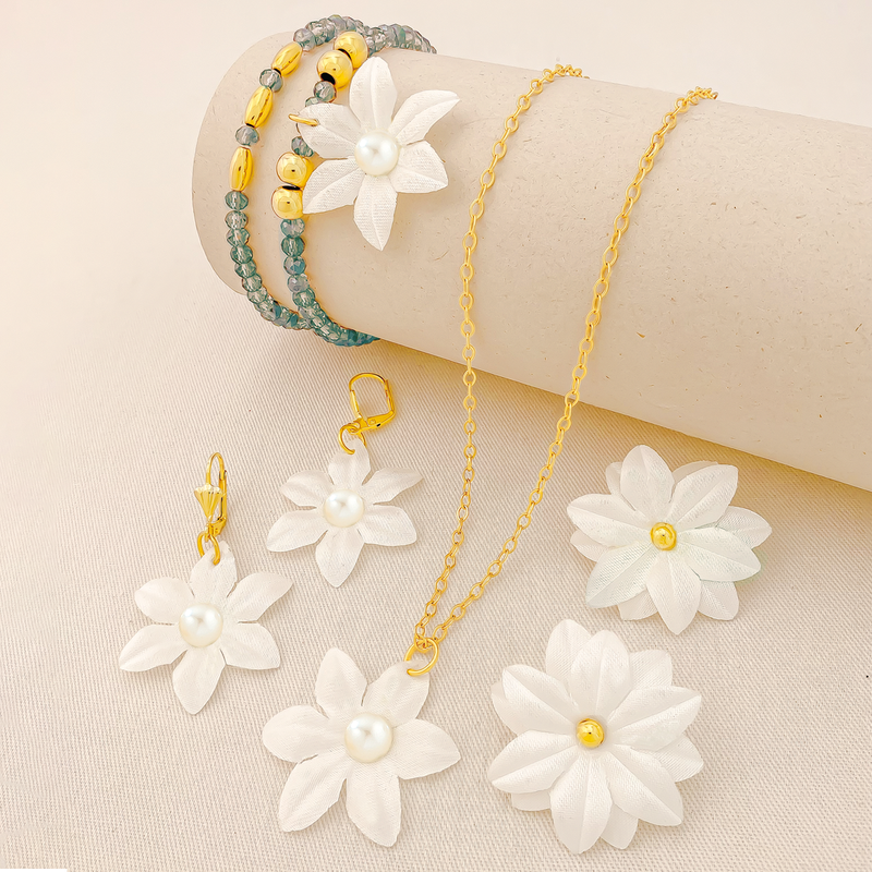 Set X 6 Accesorios En Baño De Oro