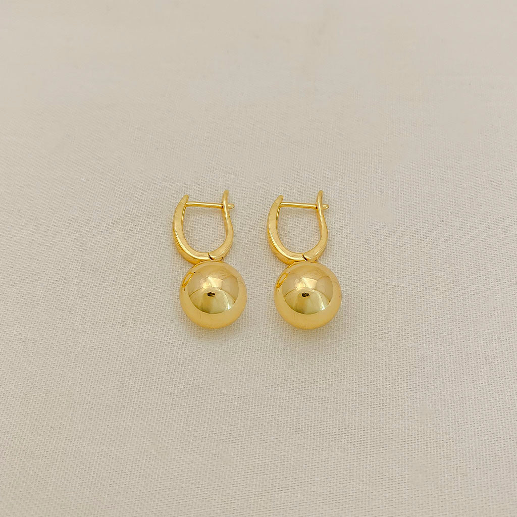 ARETES BAÑO ORO