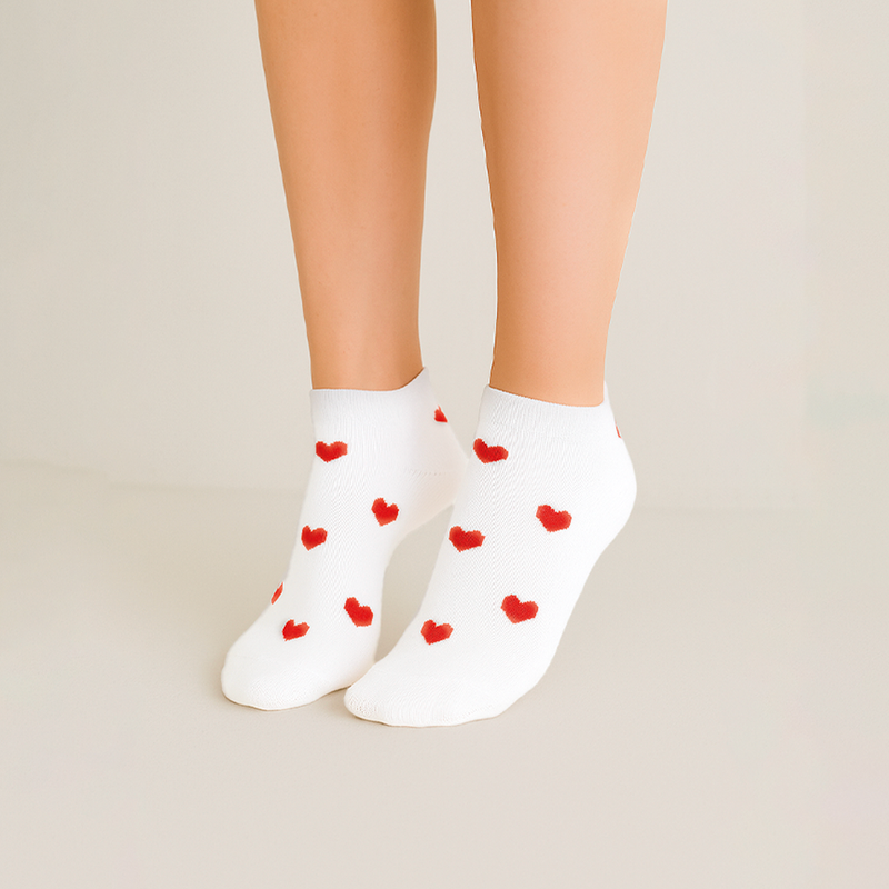 Pack X 3 Pares De Media Print Corazon