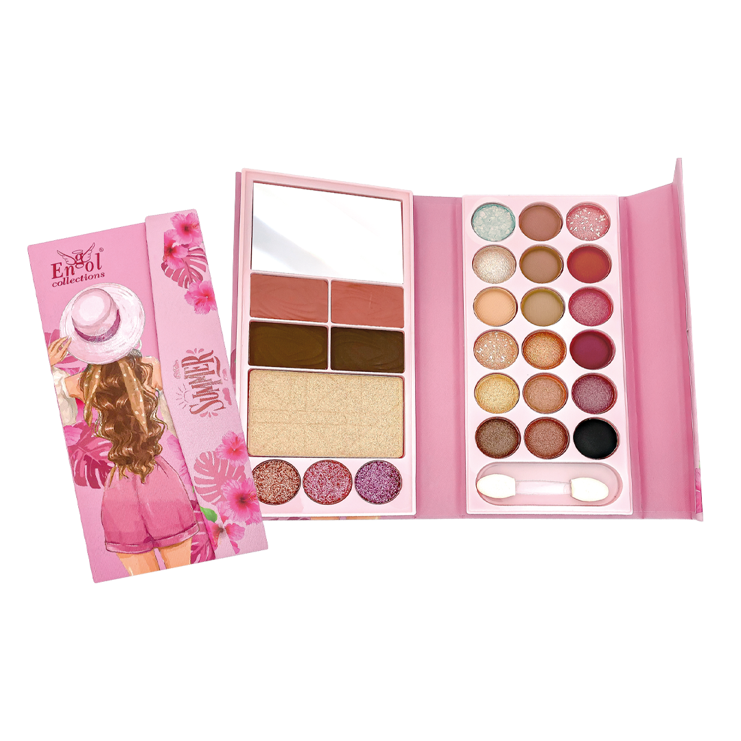 Paleta De Sombra 20 Tonos Mas Robor, Iluminador Kit De Cejas Y Labial