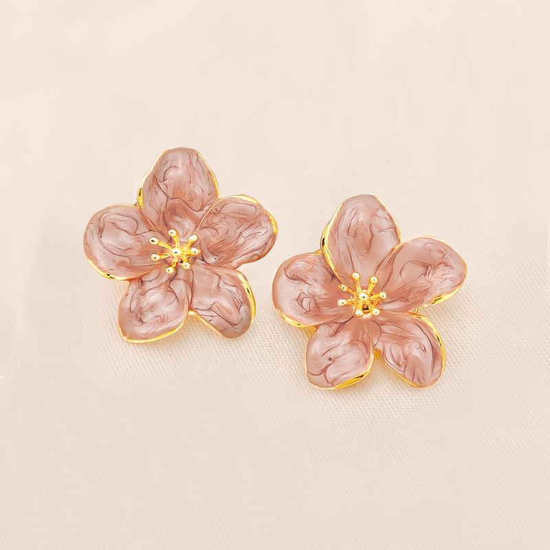 Topos Flores En Baño Dorado