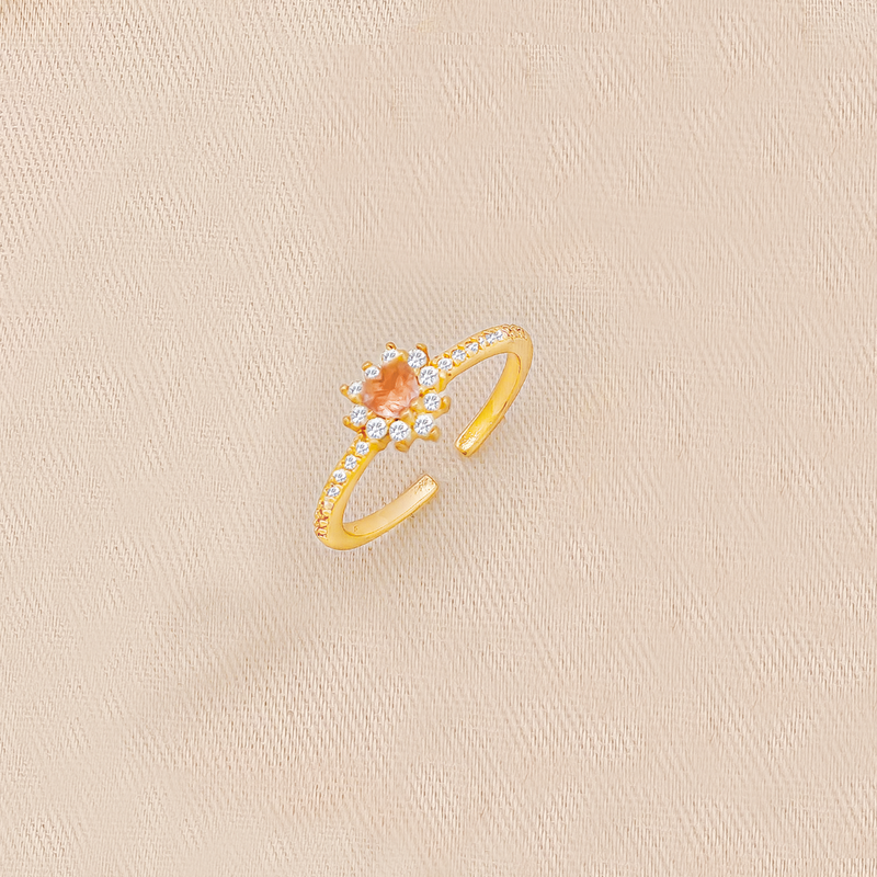 Anillo Ajustable En Cover Gold