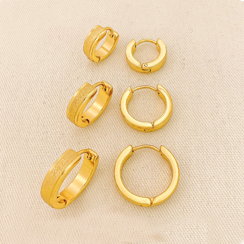 Set X 3 Candongas En Acero