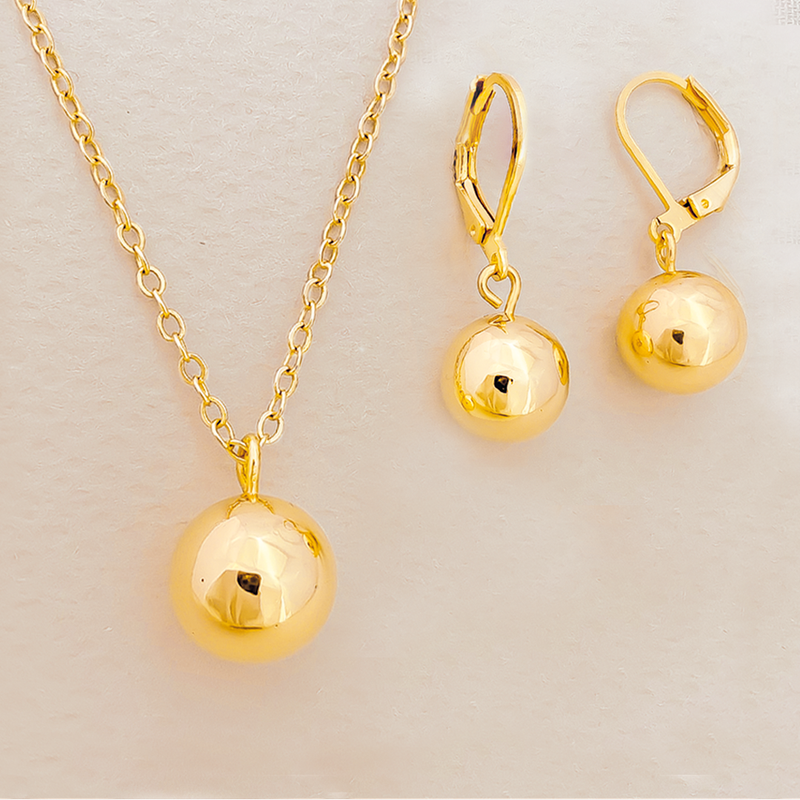 Juego De Bolas Lisas En Baño De Oro