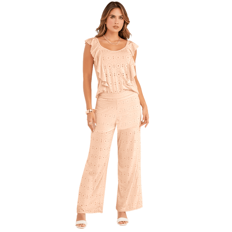 Blusa En Ojalillo Tejido De Punto