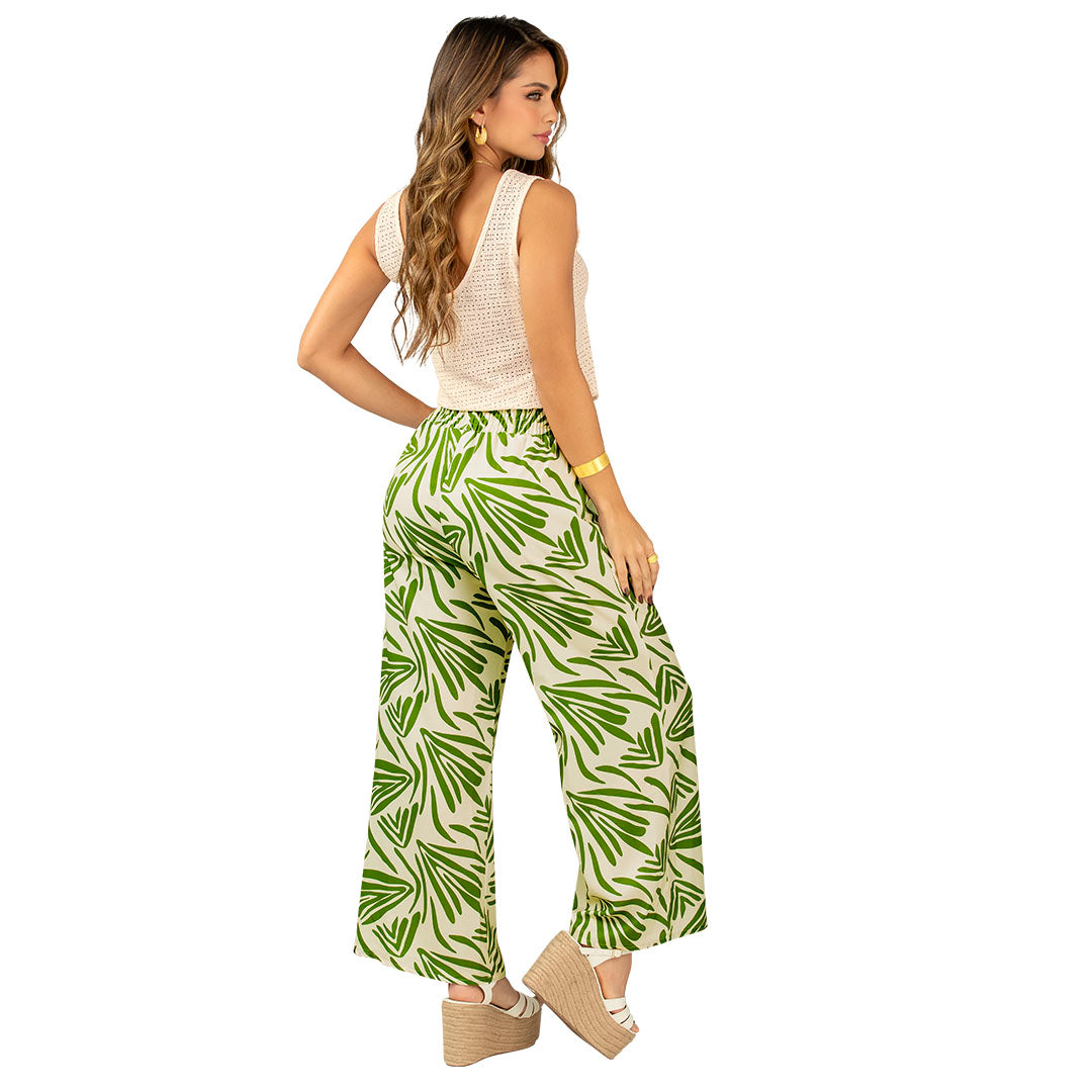 PANTALON EN TEJIDO PLANO, SILUETA SEMIAJUSTADA