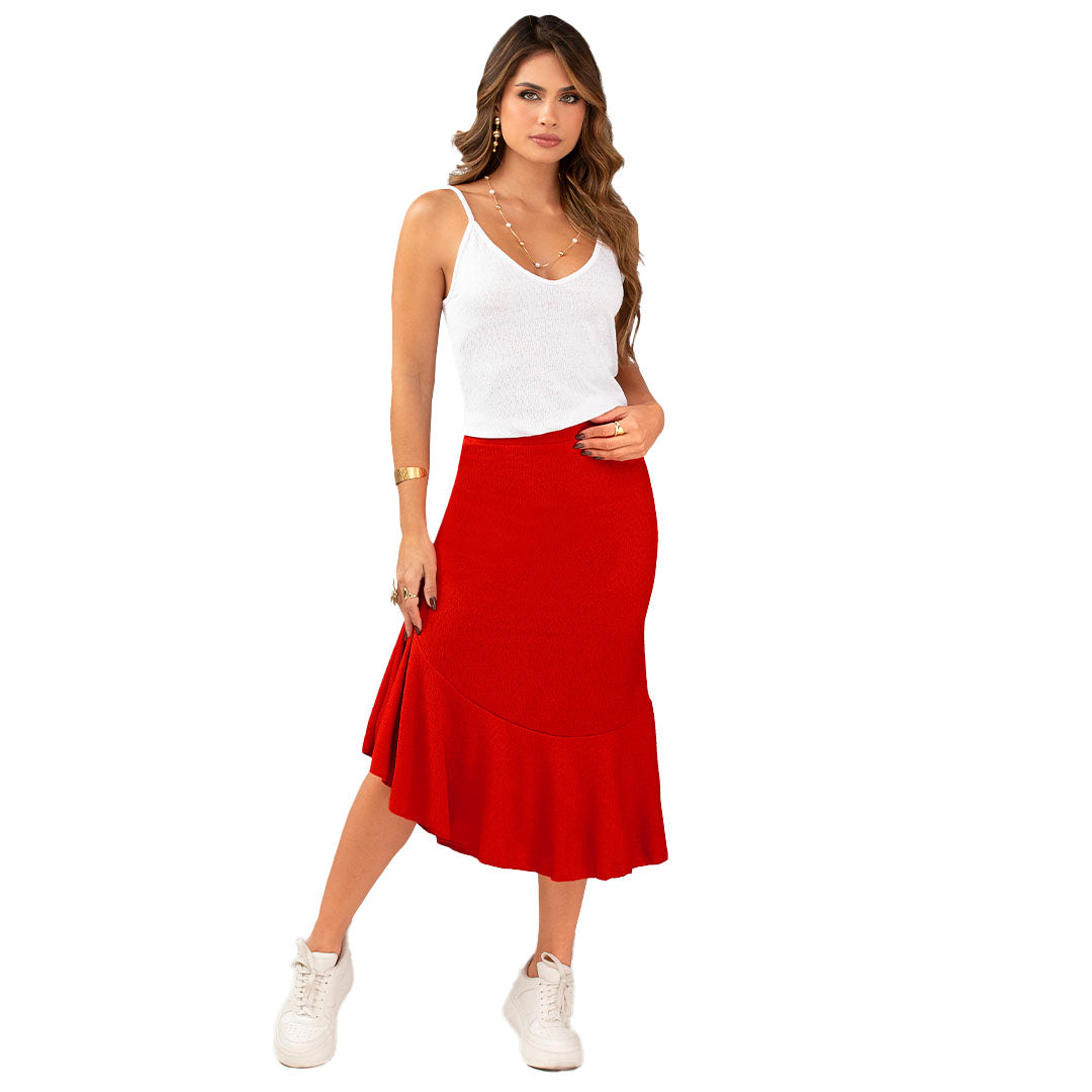 BLUSA EN TEJIDO DE PUNTO CON TEXTURA, SILUETA SEMIAJUSTADA