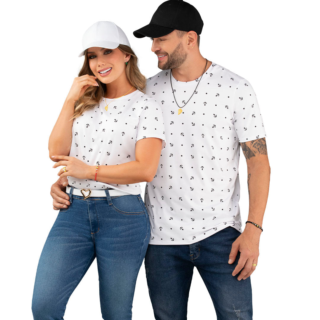 CAMISETA EN POLIESTER SPANDEX, SILUETA SEMIAJUSTADA/ MUJER