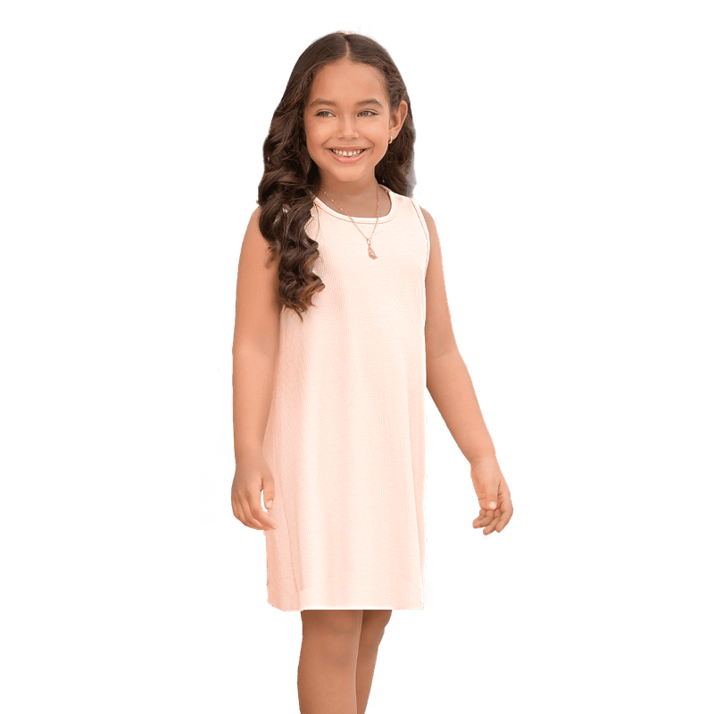 Vestido En Tejido De Punto Con Textura