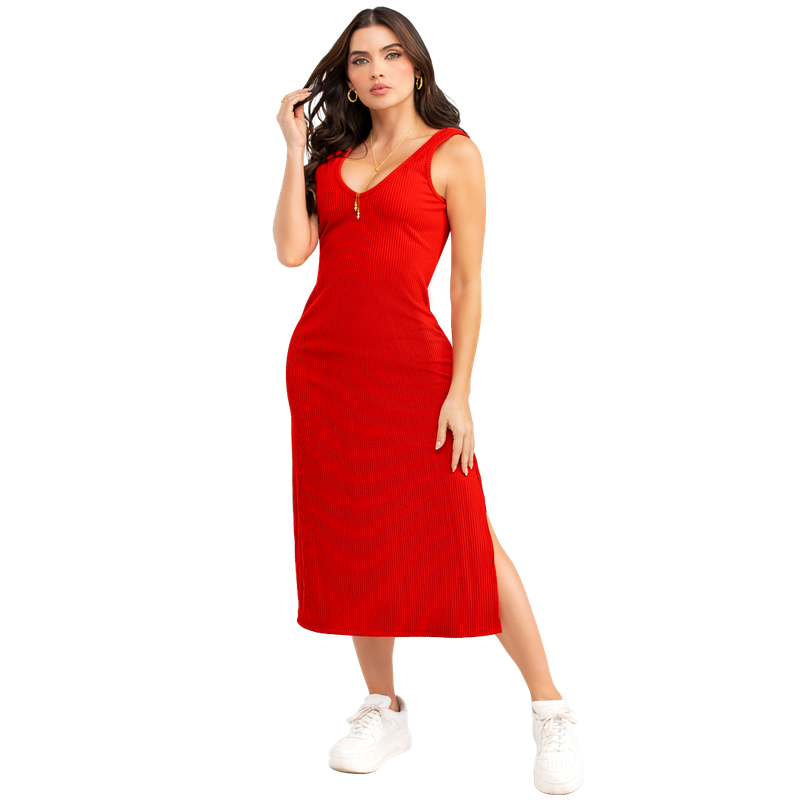 Vestido En Rib,