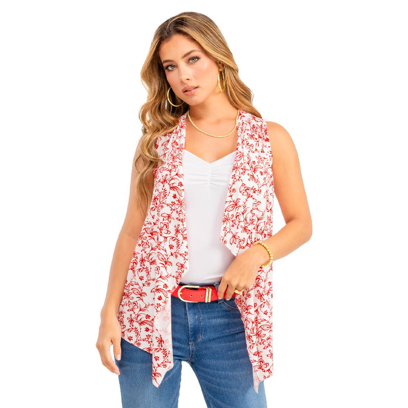 Cardigan En Poliester Spandex, Silueta Semiajustada