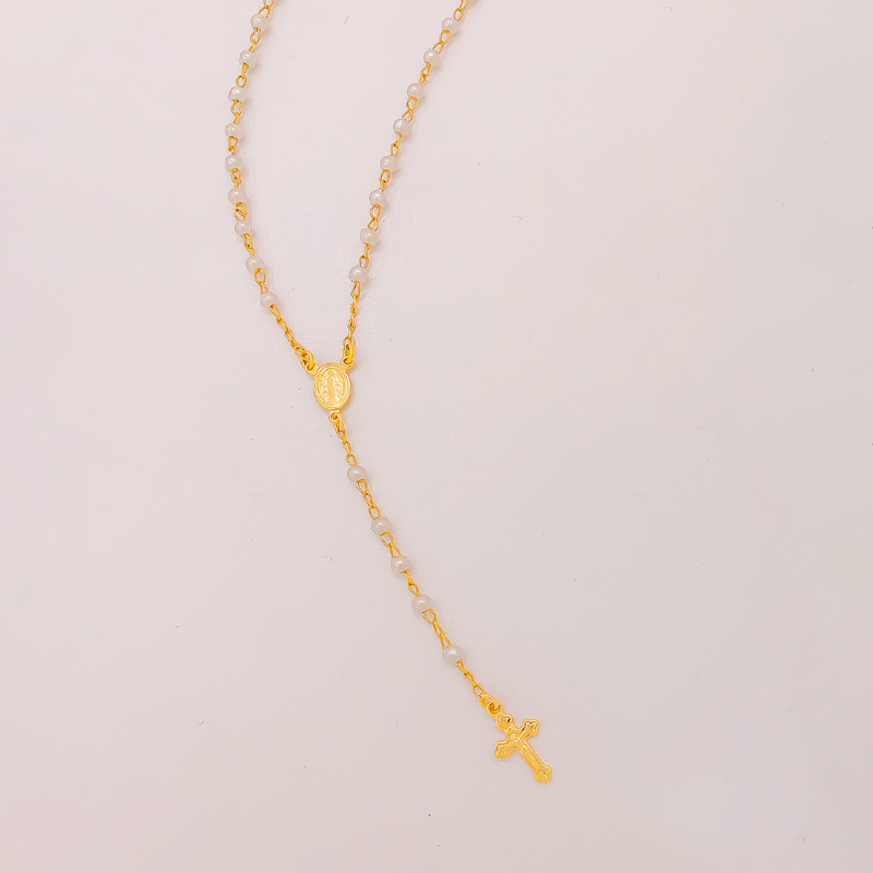 Camandula De Perlas. Acero