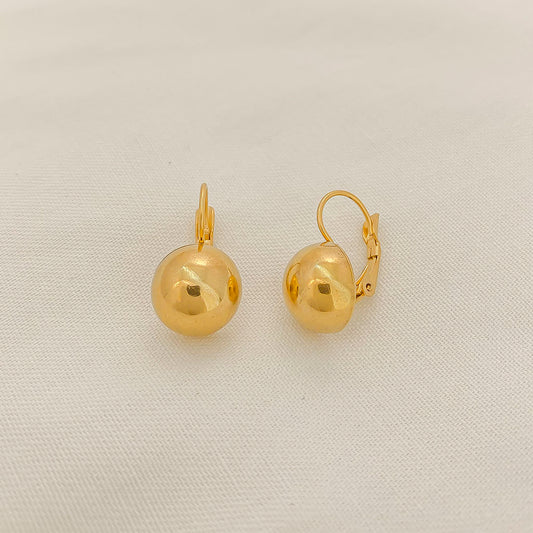 Aretes en acero - dorado