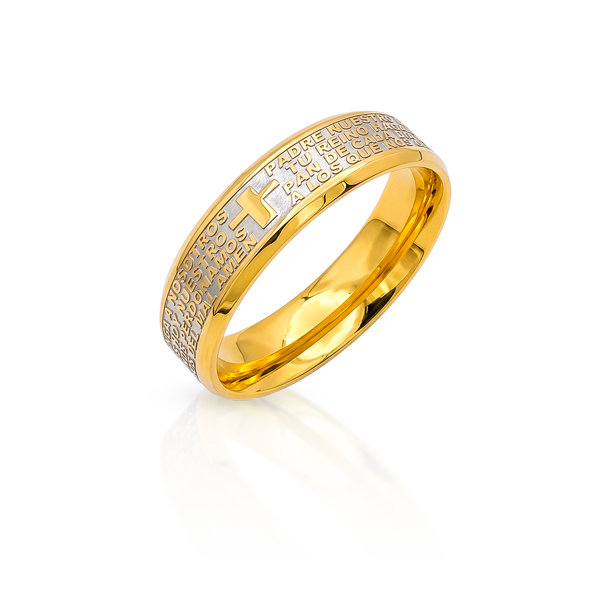 Anillo Dorado Padre Nuestro