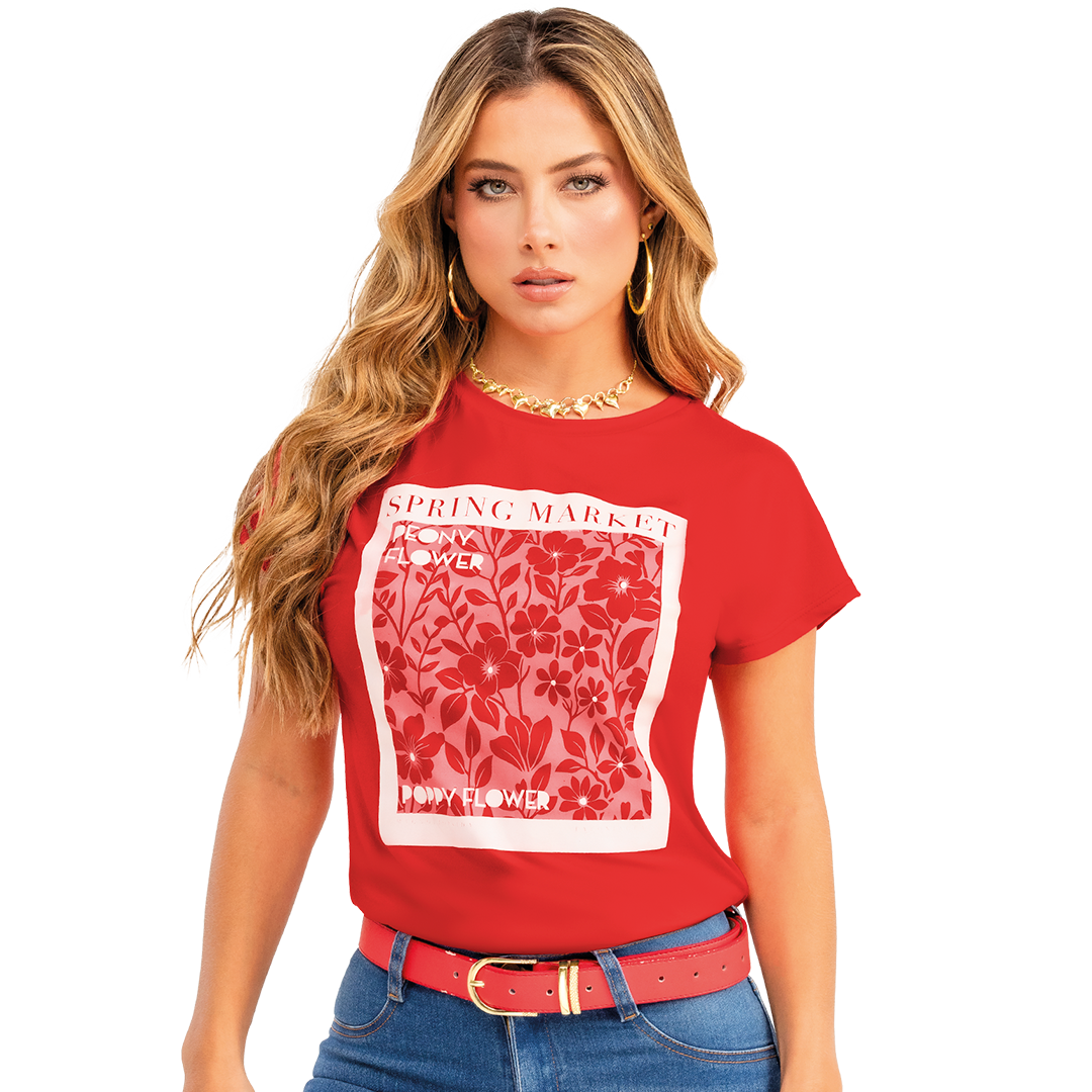 Camiseta en Poliéster Spandex