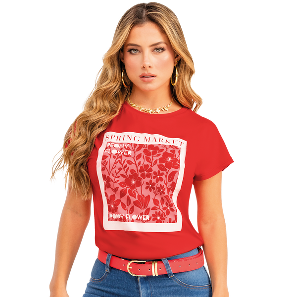 Camiseta en Poliéster Spandex