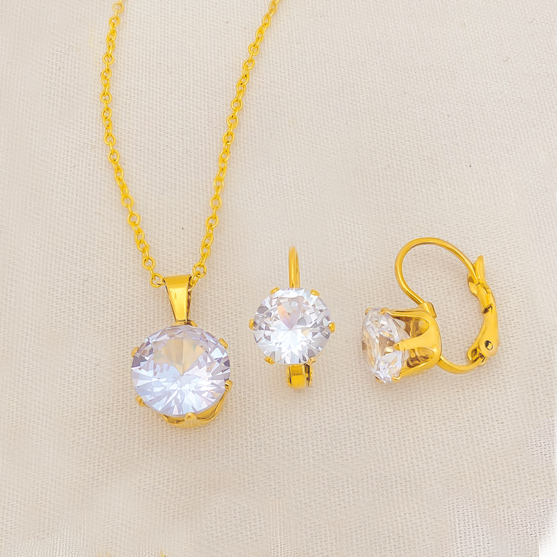 Juego En Acero Cristal