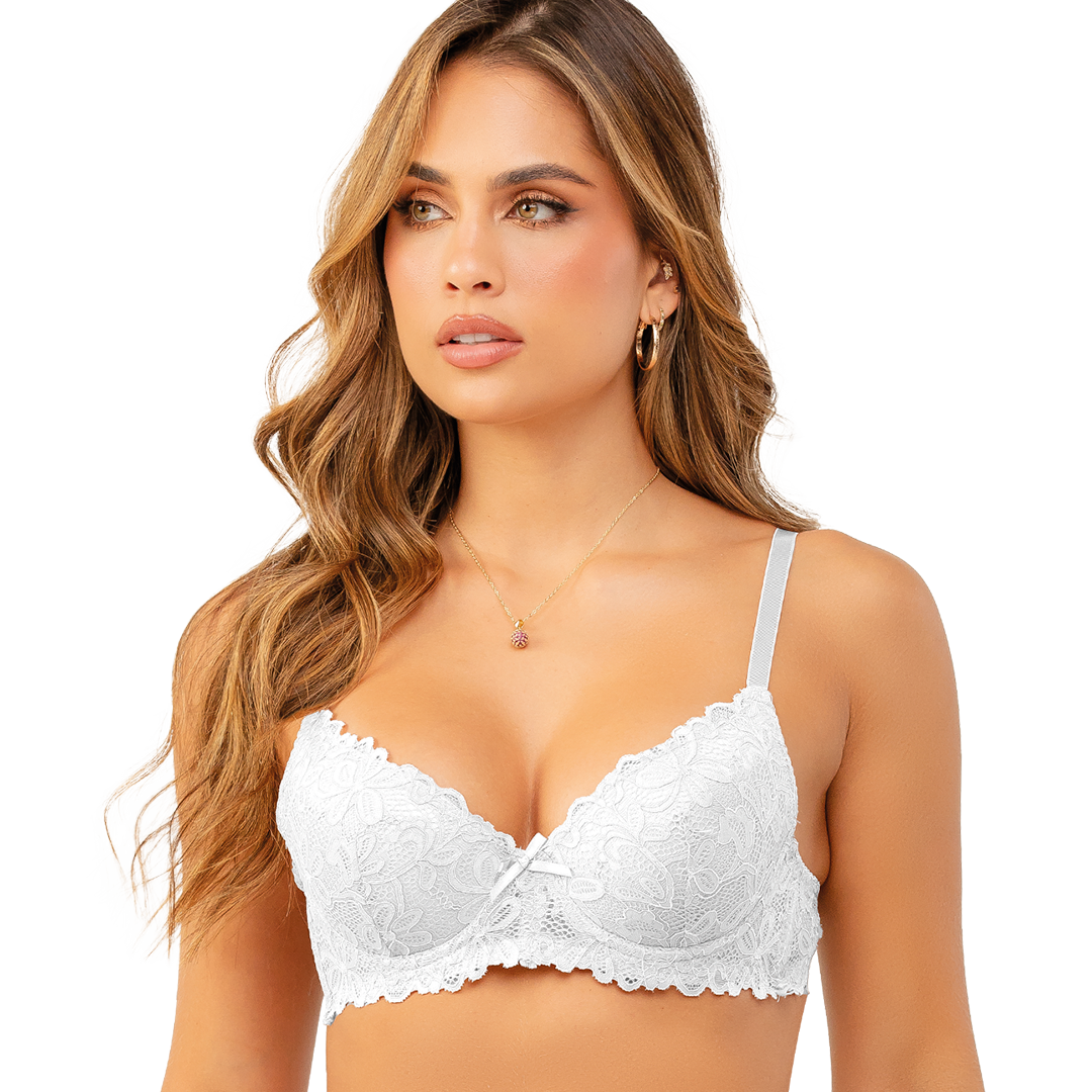 Brasier Rosa de Encaje