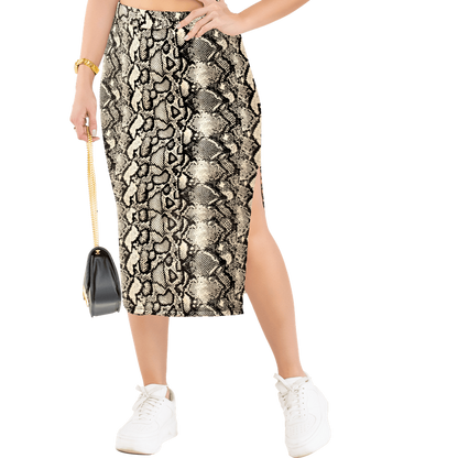 Falda En Poliester Spandex, Silueta Ajustado