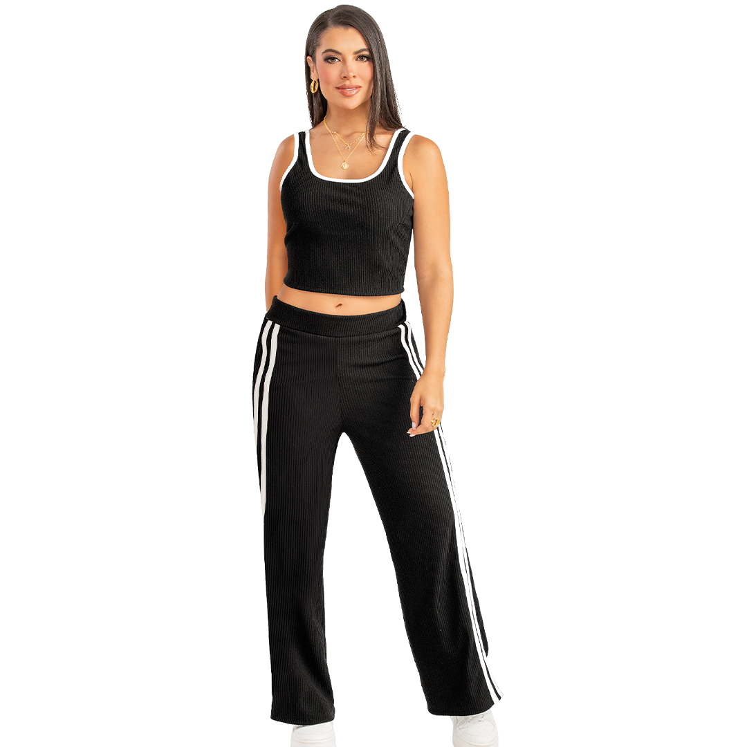 Pantalon en Poliéster Spandex