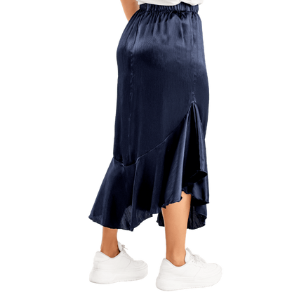 Falda En Tejido Plano, Silueta Semiajustada