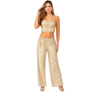 Pantalón Efecto Brillante