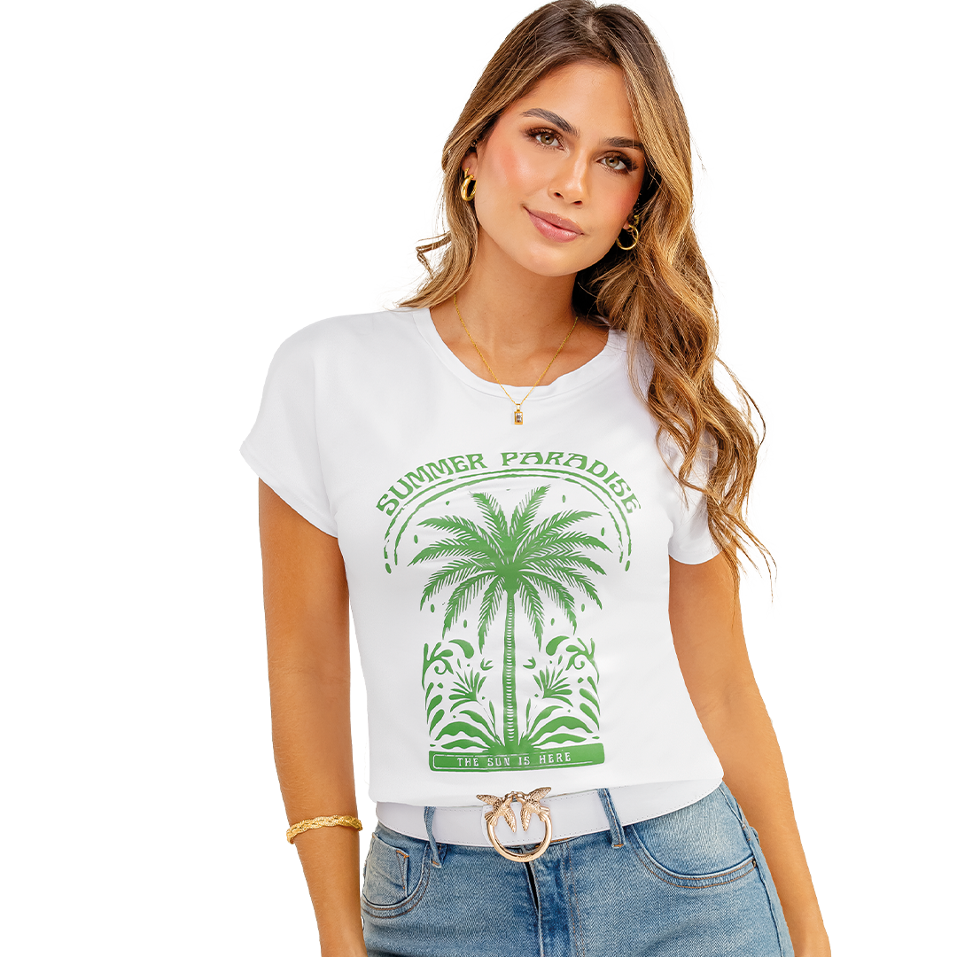 Camiseta en Poliéster Spandex