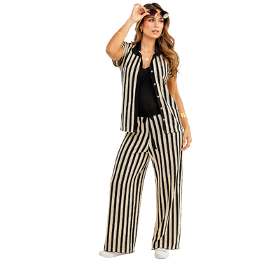 Camisa en Poliéster Spandex con Textura