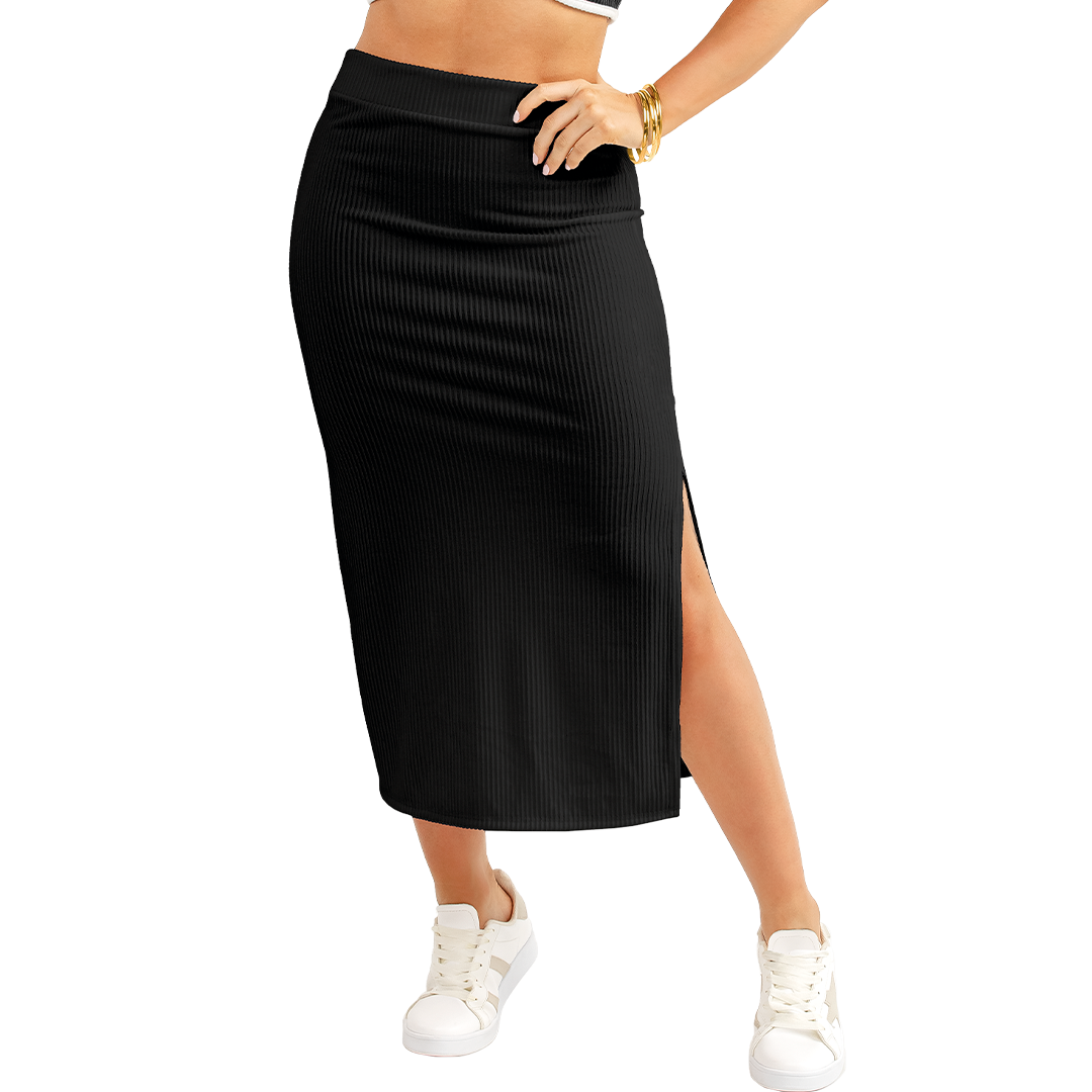 Falda Negro Ajustada