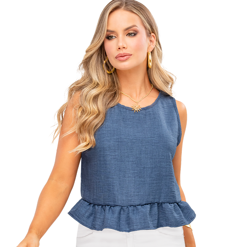 Blusa en Tejido Plano