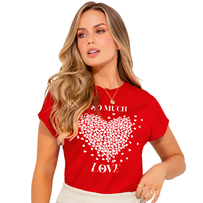 Camiseta Rojo Semiajustada
