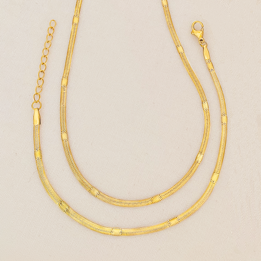 Juego De Cadena + Pulsera En Acero