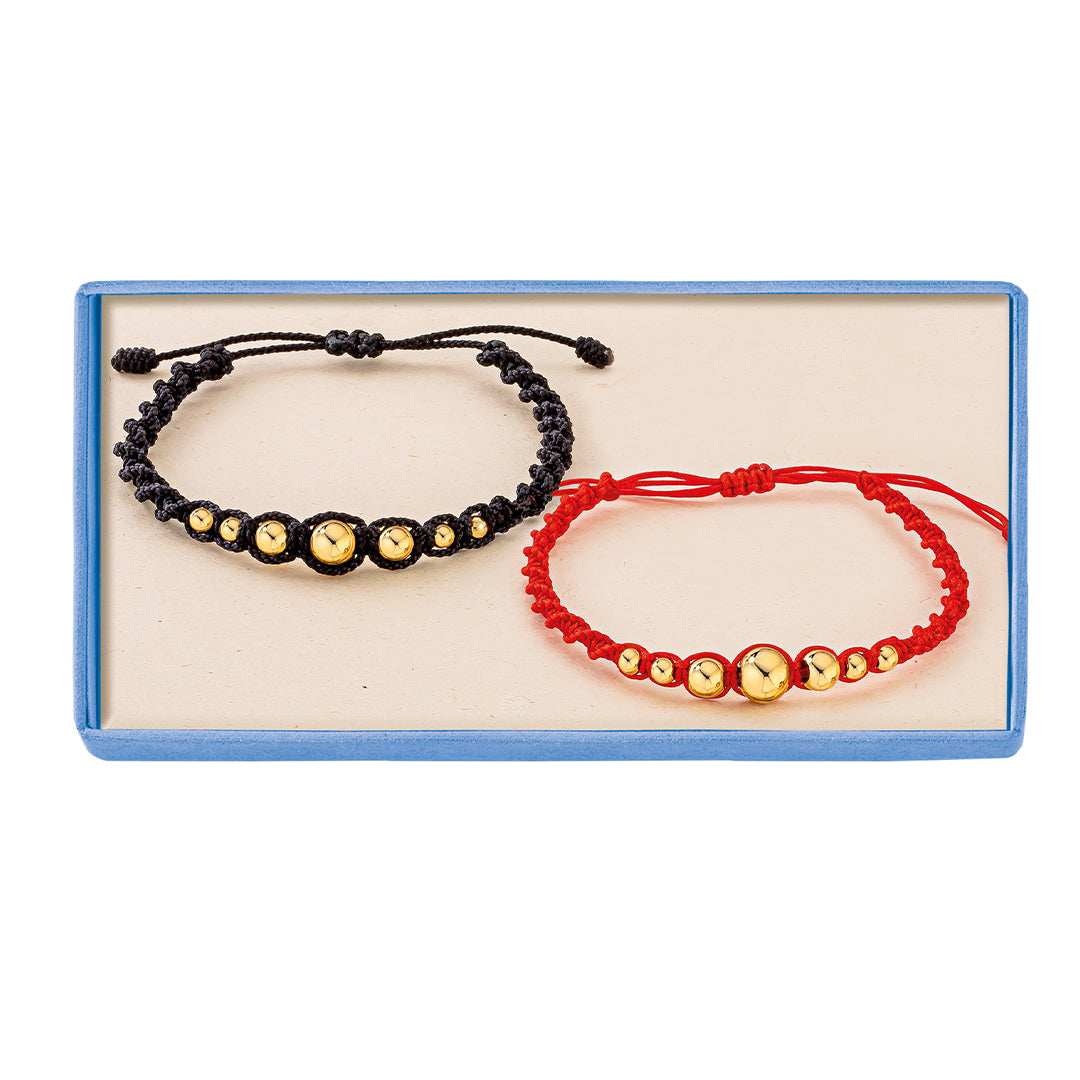 Set Pulseras Baño Oro