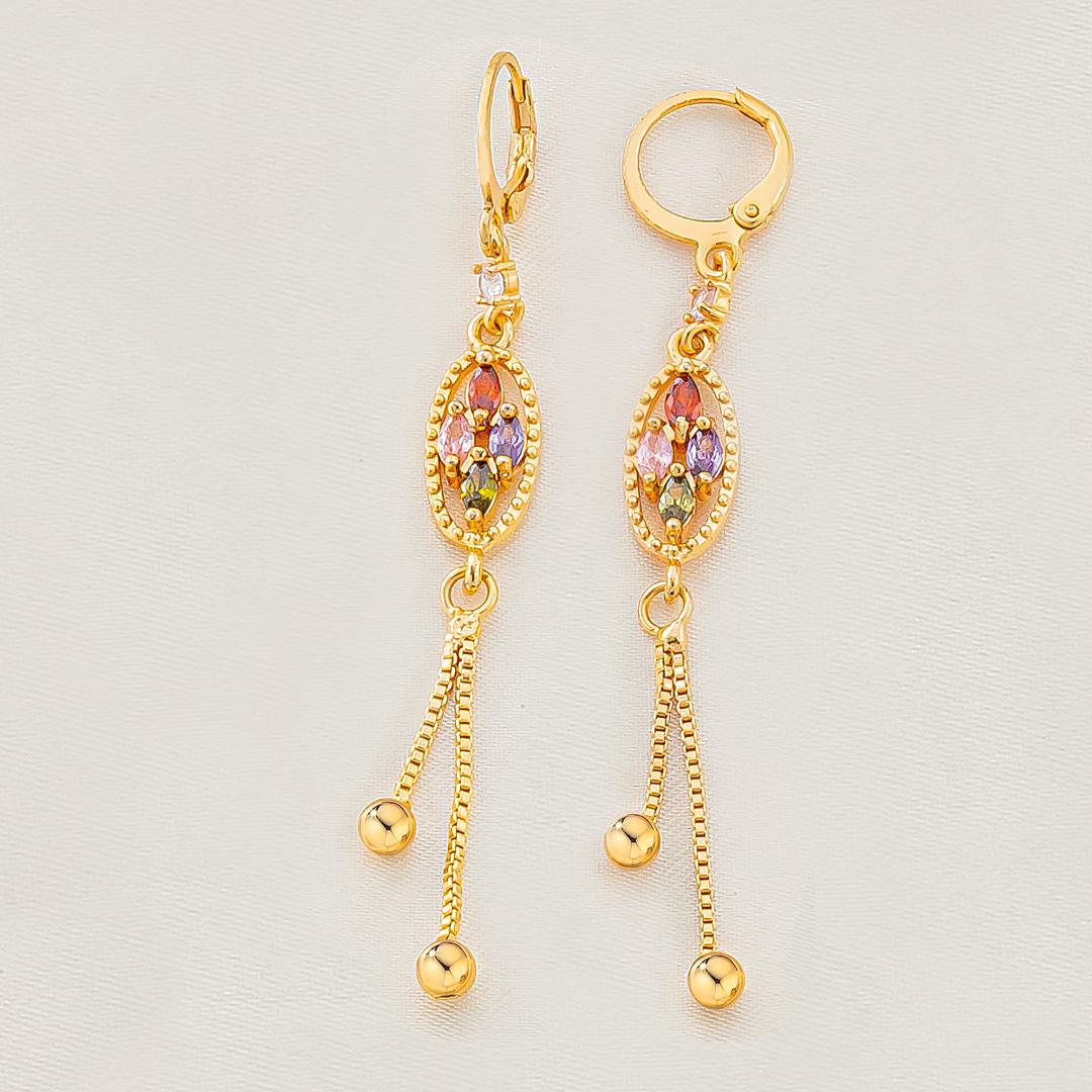 Aretes en cover gold