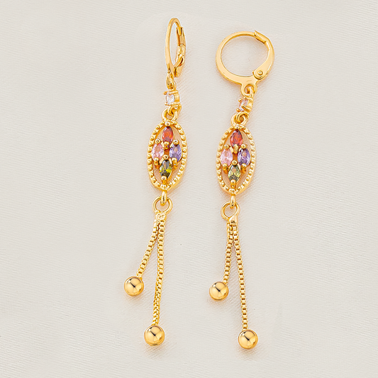 Aretes en cover gold