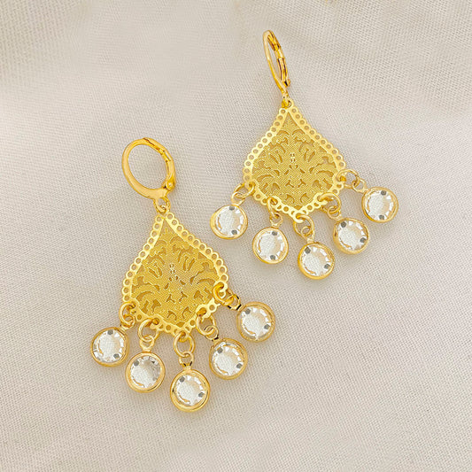 Aretes en cover gold
