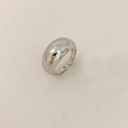 Anillo ajustable en baño de plata